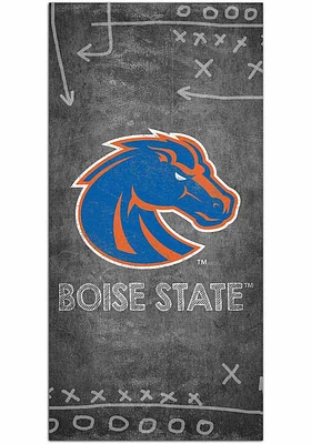 Boise State Broncos Chalk Playbook Sign - Blue