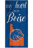 Boise State Broncos My Heart State Sign - Blue