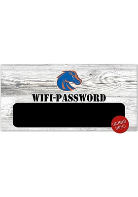 Boise State Broncos Wifi Password 6x12 Sign - Blue