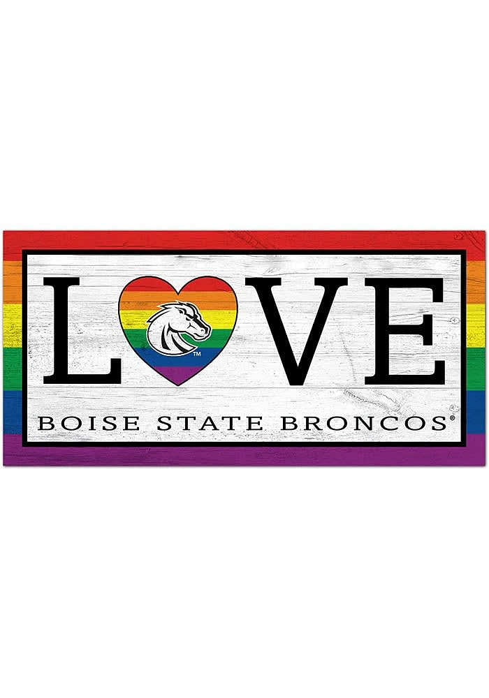 Boise State Broncos LGBTQ Love Sign - Blue