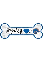 Boise State Broncos Dog Bone 6x12 Sign - Blue