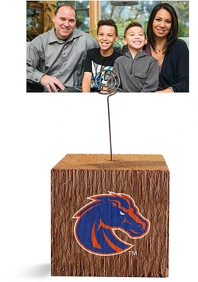 Boise State Broncos Block Spiral Photo Holder Blue Desk Accessory