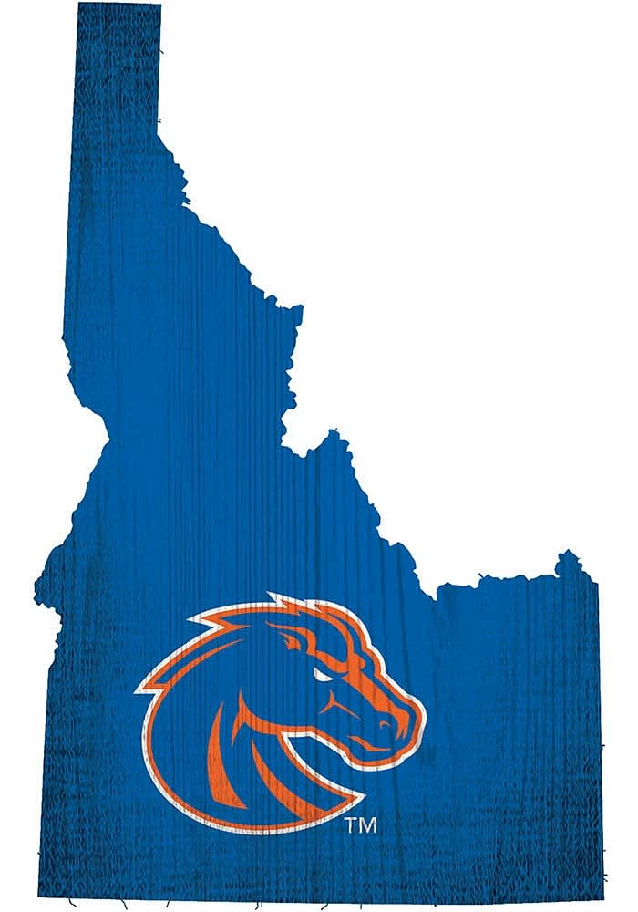Boise State Broncos State Cutout Sign - Blue