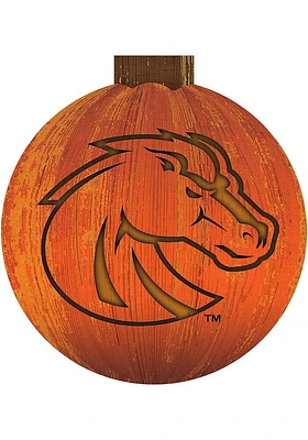 Boise State Broncos Halloween Pumpkin Sign - Blue