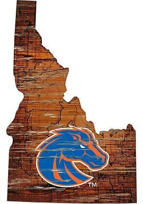 Boise State Broncos Mini Roadmap State Sign - Blue