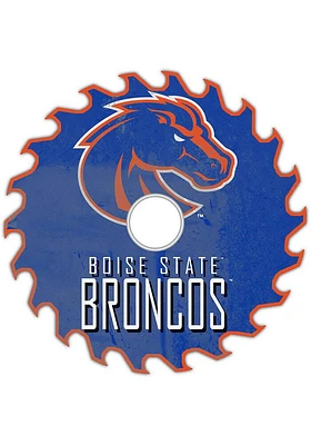Boise State Broncos Rust Circular Saw Sign - Blue