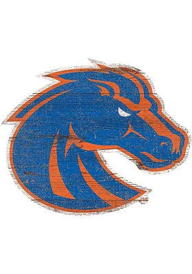 Boise State Broncos Team Logo 8 Inch Cutout Sign - Blue