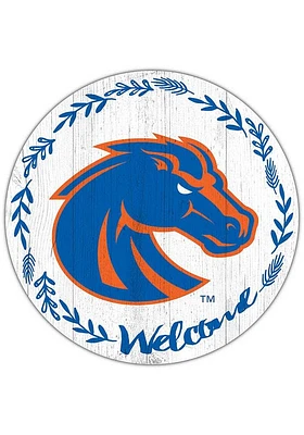 Boise State Broncos Welcome Circle Sign - Blue