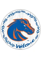 Boise State Broncos Welcome Circle Sign - Blue