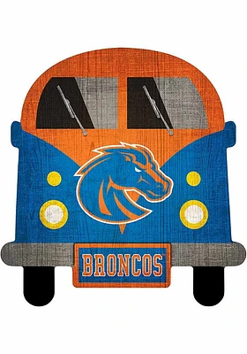 Boise State Broncos Team Bus Sign - Blue