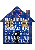 Boise State Broncos 12 inch House Sign - Blue