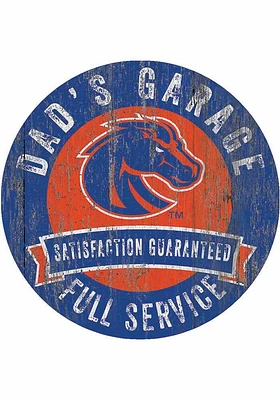 Boise State Broncos Dads Garage Sign - Blue