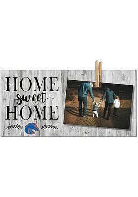 Boise State Broncos Home Sweet Home Clothespin Picture Frame - Blue