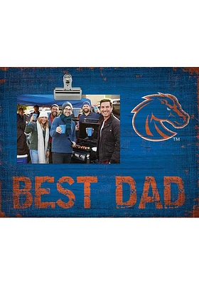 Boise State Broncos Best Dad Clip Picture Frame - Blue