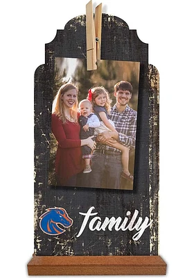 Boise State Broncos Family Clothespin Sign - Blue