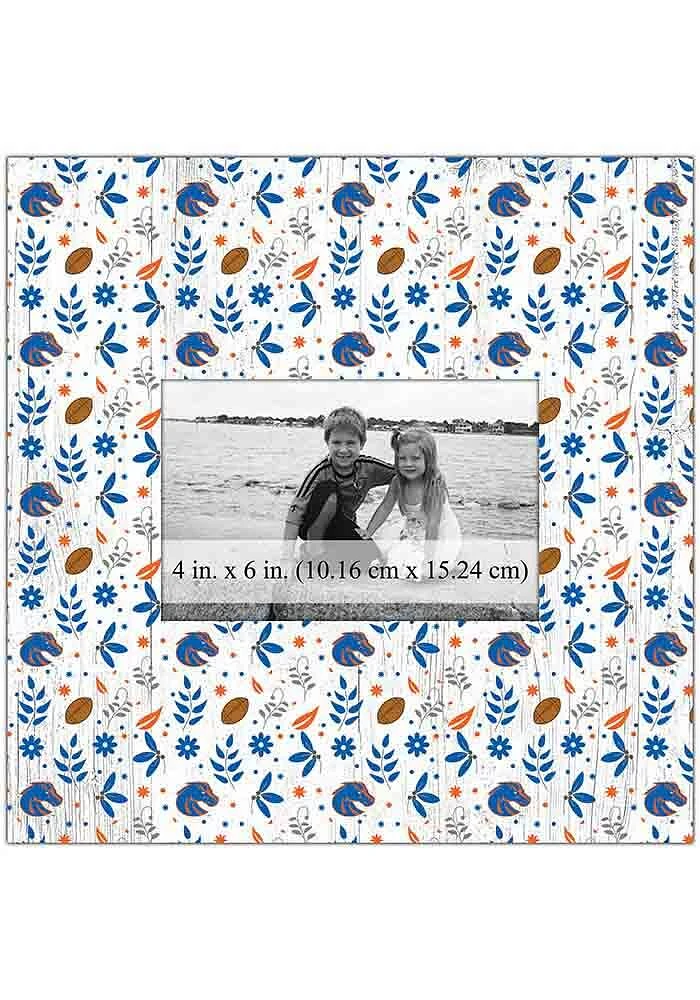 Boise State Broncos Floral Pattern Picture Frame - Blue