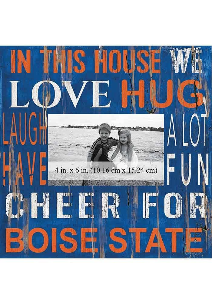 Boise State Broncos In This House 10x10 Picture Frame - Blue
