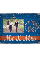 Boise State Broncos Mr and Mrs Clip Picture Frame - Blue