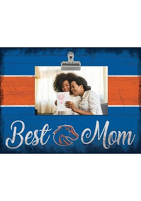 Boise State Broncos Best Mom Clip Picture Frame - Blue