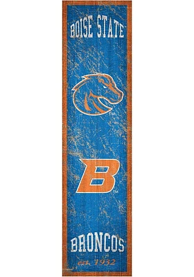 Boise State Broncos Heritage Banner 6x24 Sign - Blue