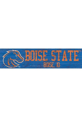 Boise State Broncos 6x24 Sign - Blue