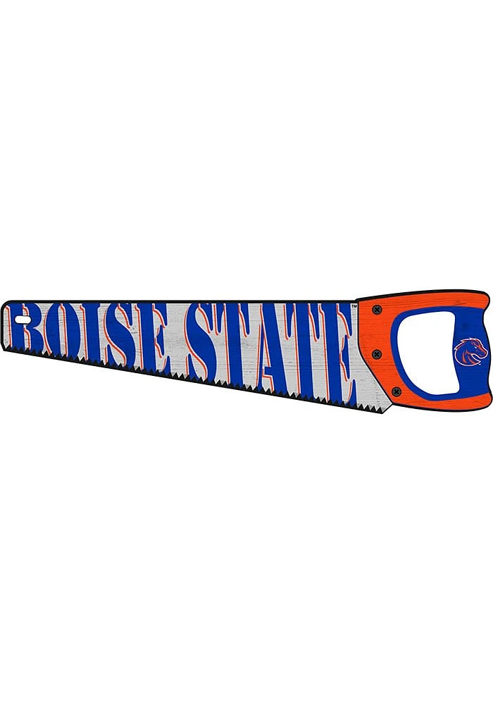 Boise State Broncos Wood Handsaw Sign - Blue