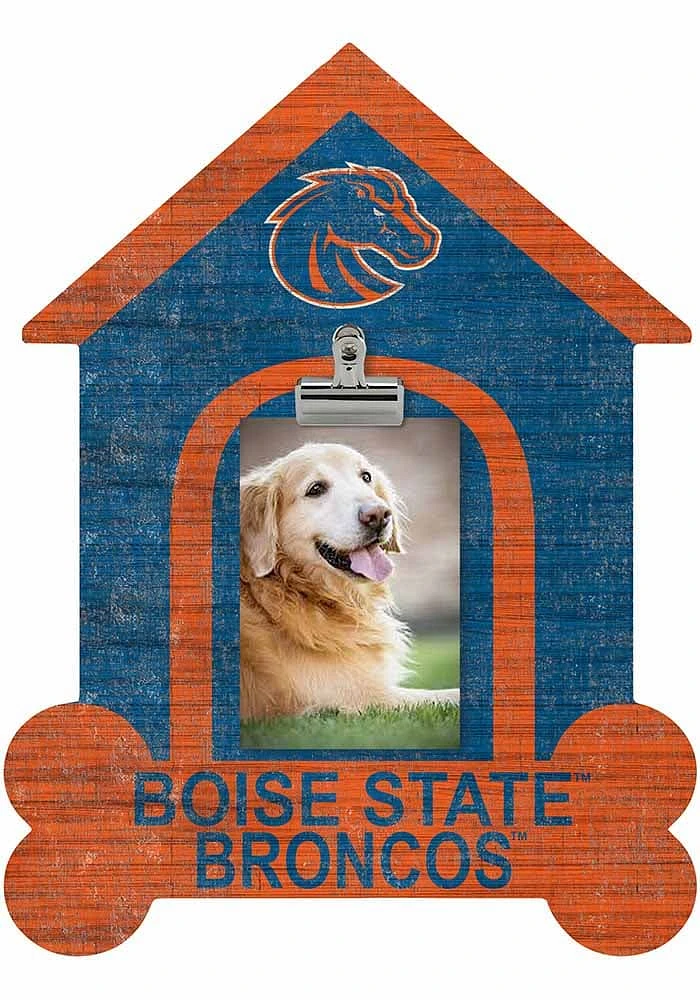 Boise State Broncos Dog Bone House Clip Picture Frame - Blue