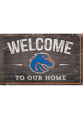 Boise State Broncos Welcome to our Home Sign - Blue
