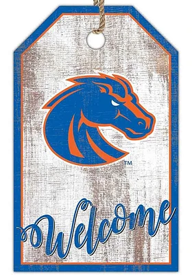 Boise State Broncos Welcome Team Tag Sign - Blue