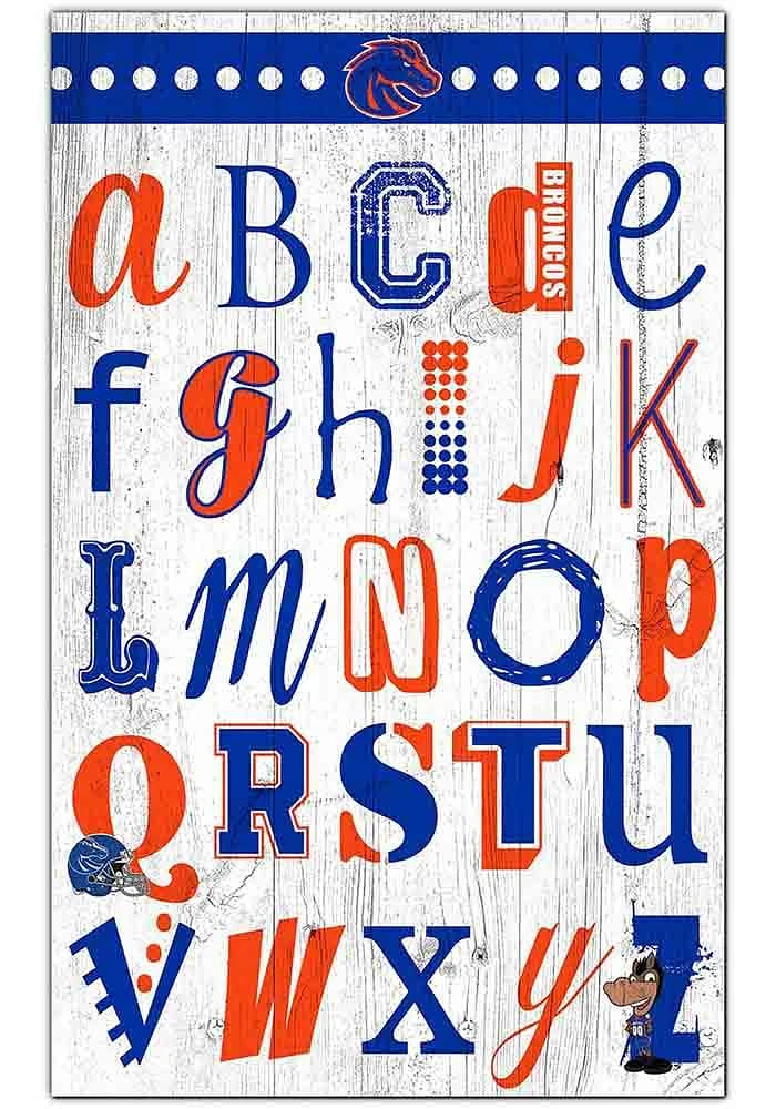 Boise State Broncos Alphabet Sign - Blue
