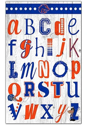 Boise State Broncos Alphabet Sign - Blue