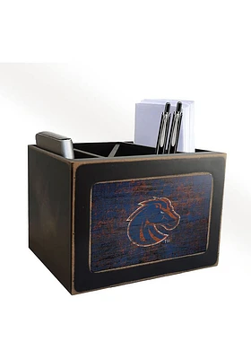 Boise State Broncos Distressed Desktop Organizer Desk Accessory