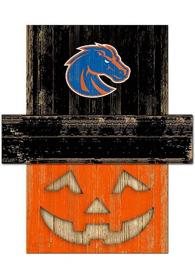 Boise State Broncos Pumpkin Head Sign - Blue