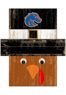 Boise State Broncos Turkey Head Sign - Blue