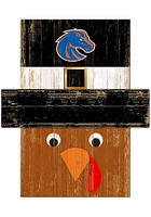 Boise State Broncos Turkey Head Sign - Blue