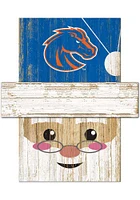 Boise State Broncos Santa Head Sign - Blue