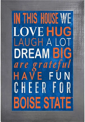 Boise State Broncos In This House Picture Frame - Blue