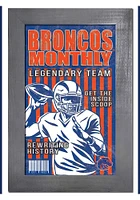 Boise State Broncos 11x19 Framed Monthly Sign - Blue
