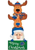 Boise State Broncos 31 Inch Santa Stack Leaner Sign - Blue