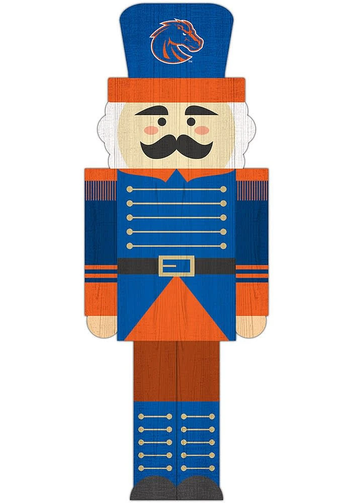 Boise State Broncos 31 Inch Nutcracker Leaner Sign - Blue