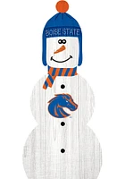 Boise State Broncos Snowman Leaner Sign - Blue