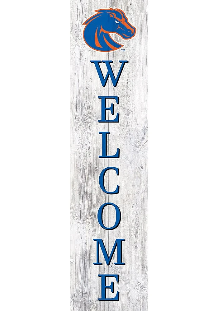 Boise State Broncos 48 Inch Welcome Leaner Sign - Blue