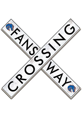 Boise State Broncos 48 Inch Fans Way Crossing Wall Art