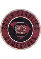 South Carolina Gamecocks 12 in Circle State Sign - Red