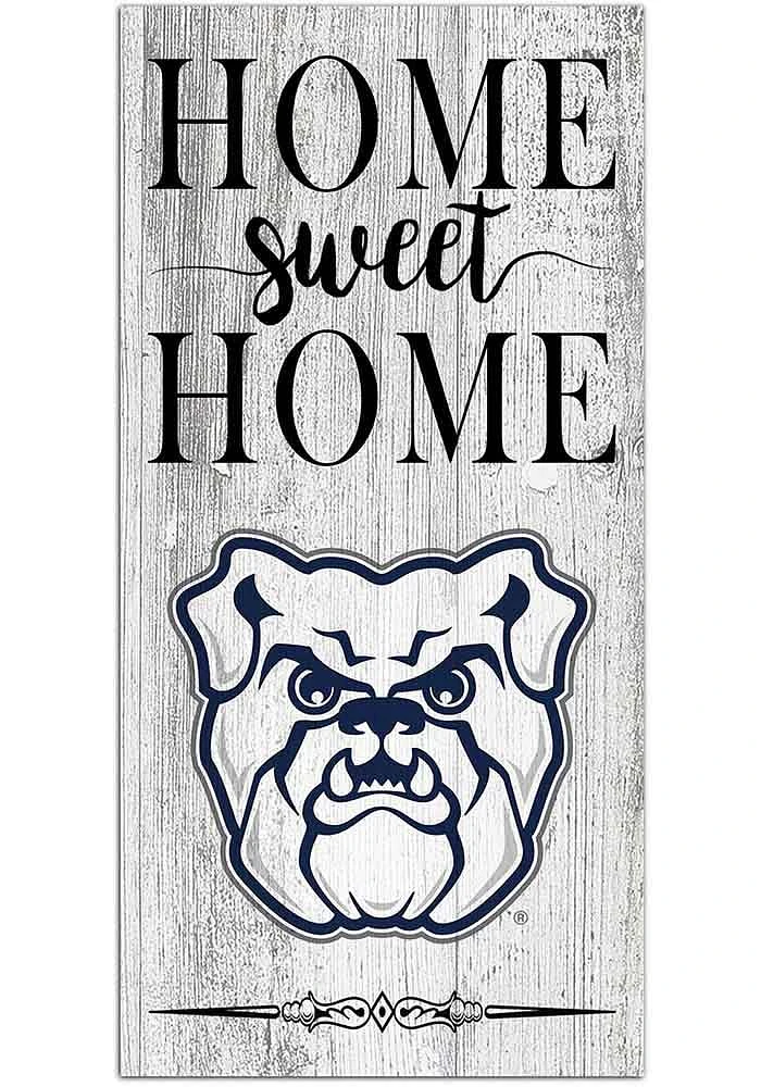 Butler Bulldogs Home Sweet Home Whitewashed Sign - Green