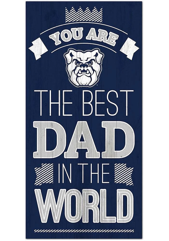 Butler Bulldogs Best Dad in the World Sign - Green