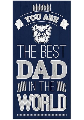 Butler Bulldogs Best Dad in the World Sign - Green