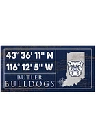 Butler Bulldogs Horizontal Coordinate Sign - Green