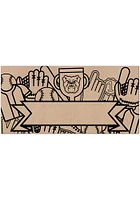Butler Bulldogs Banner Coloring Sign - Green