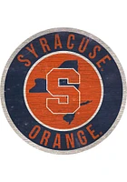 Syracuse Orange 12 in Circle State Sign - Orange